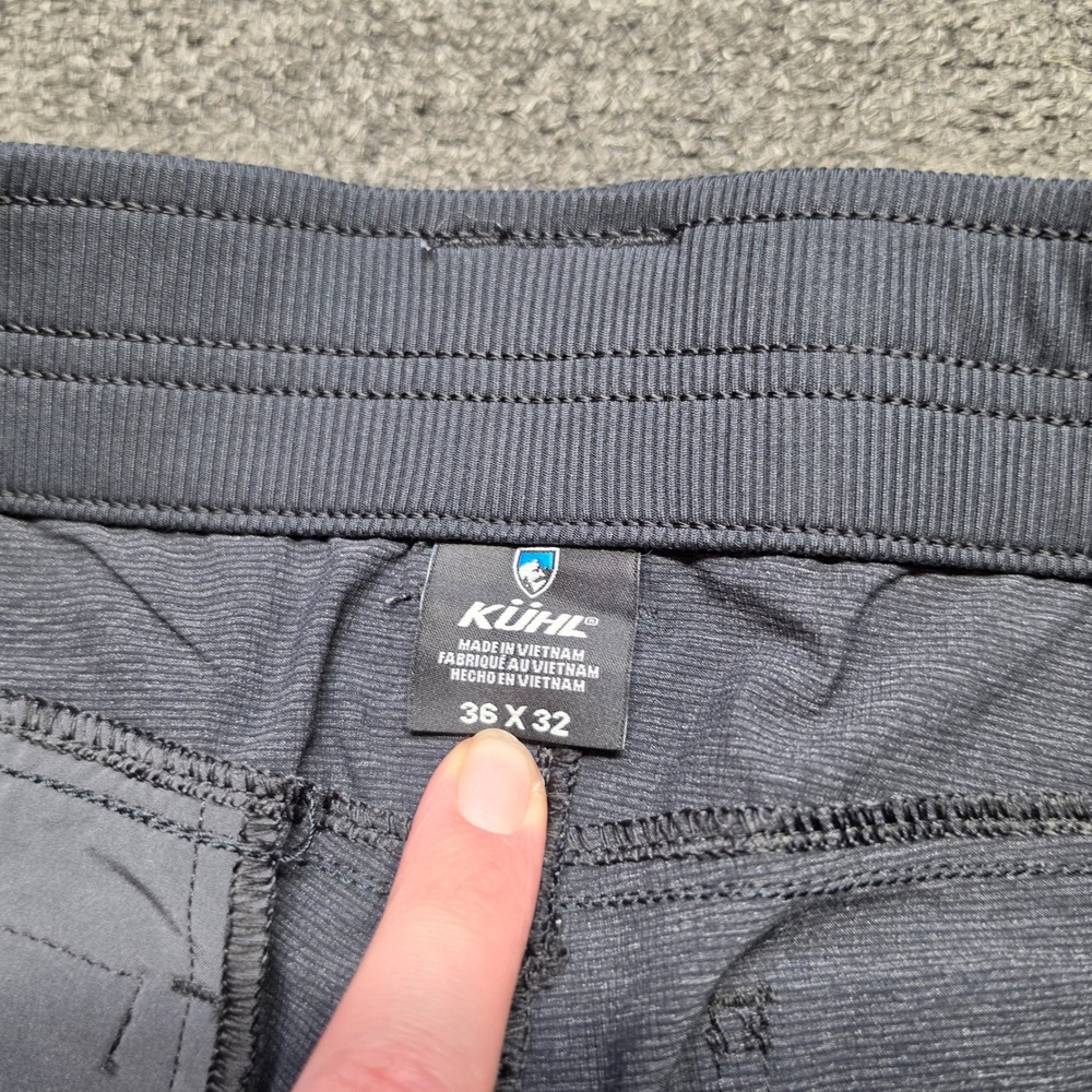 Kuhl Deceptr Pants Gray Mens 36x32 Tuff Lite Stretch Technical Hiking Trousers - Picture 5 of 9